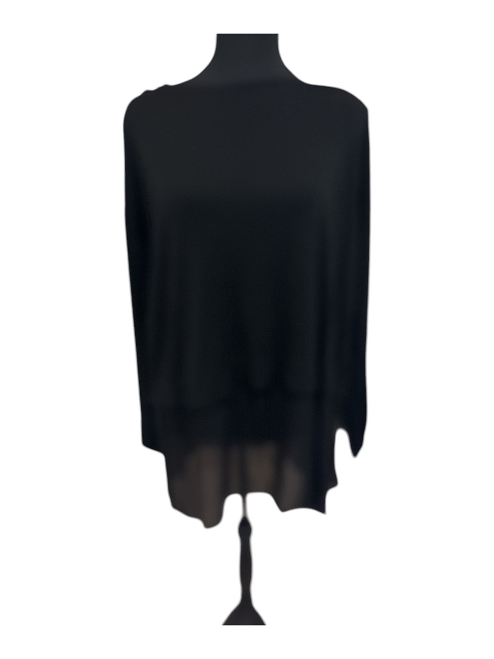 Eileen Fisher Black Flowing Tunic Top